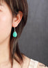 Boho Earrings, Dangle Earrings, Blue Faceted Amazonite